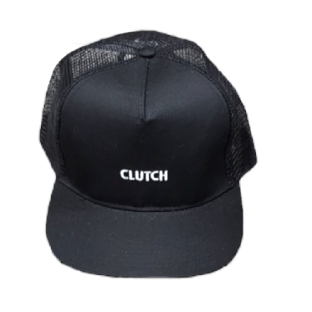Clutch Unisex Embroidered SnapBack Hat - Ball-cap - Black & White